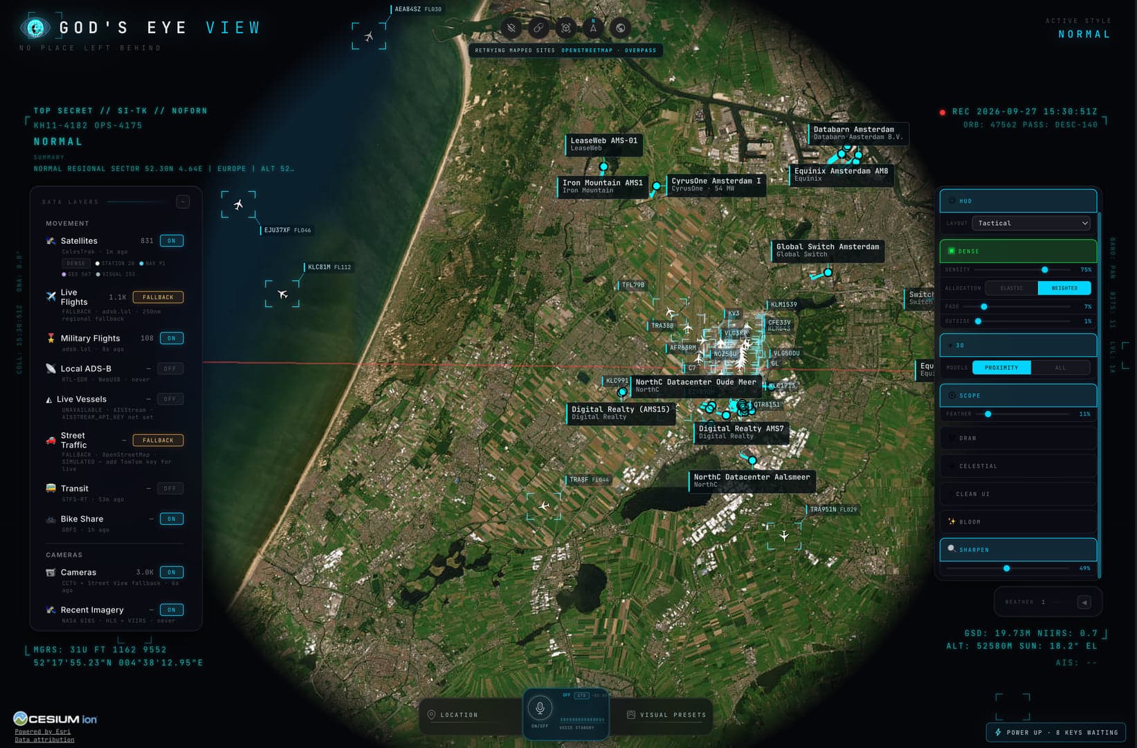 God's Eye View: a Spy Satellite in Your Browser, but with Real Data