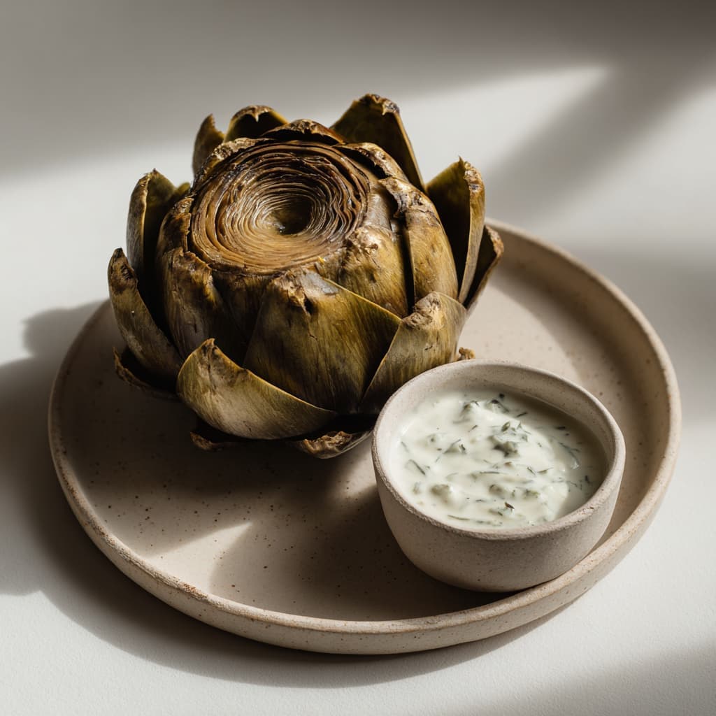 Artichoke with Dipping Sauce
