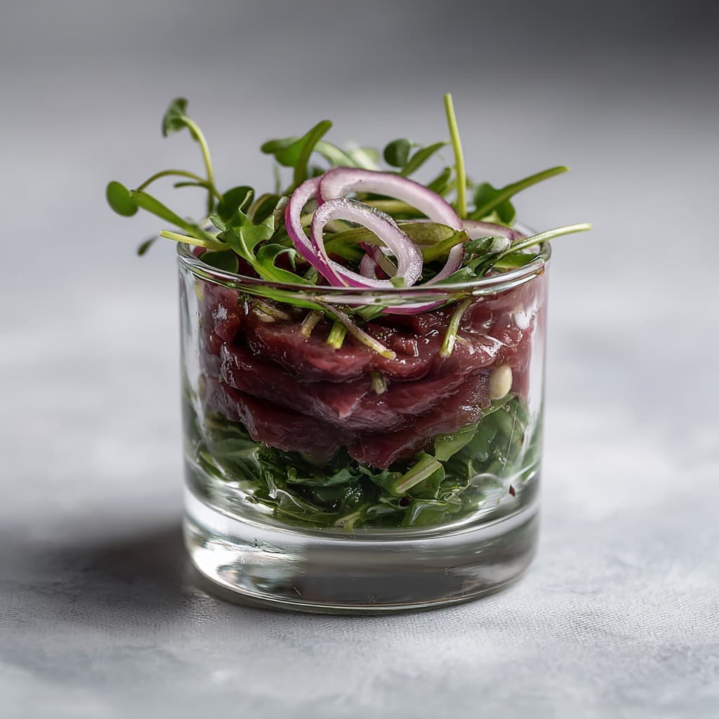 Carpaccio in glaasje