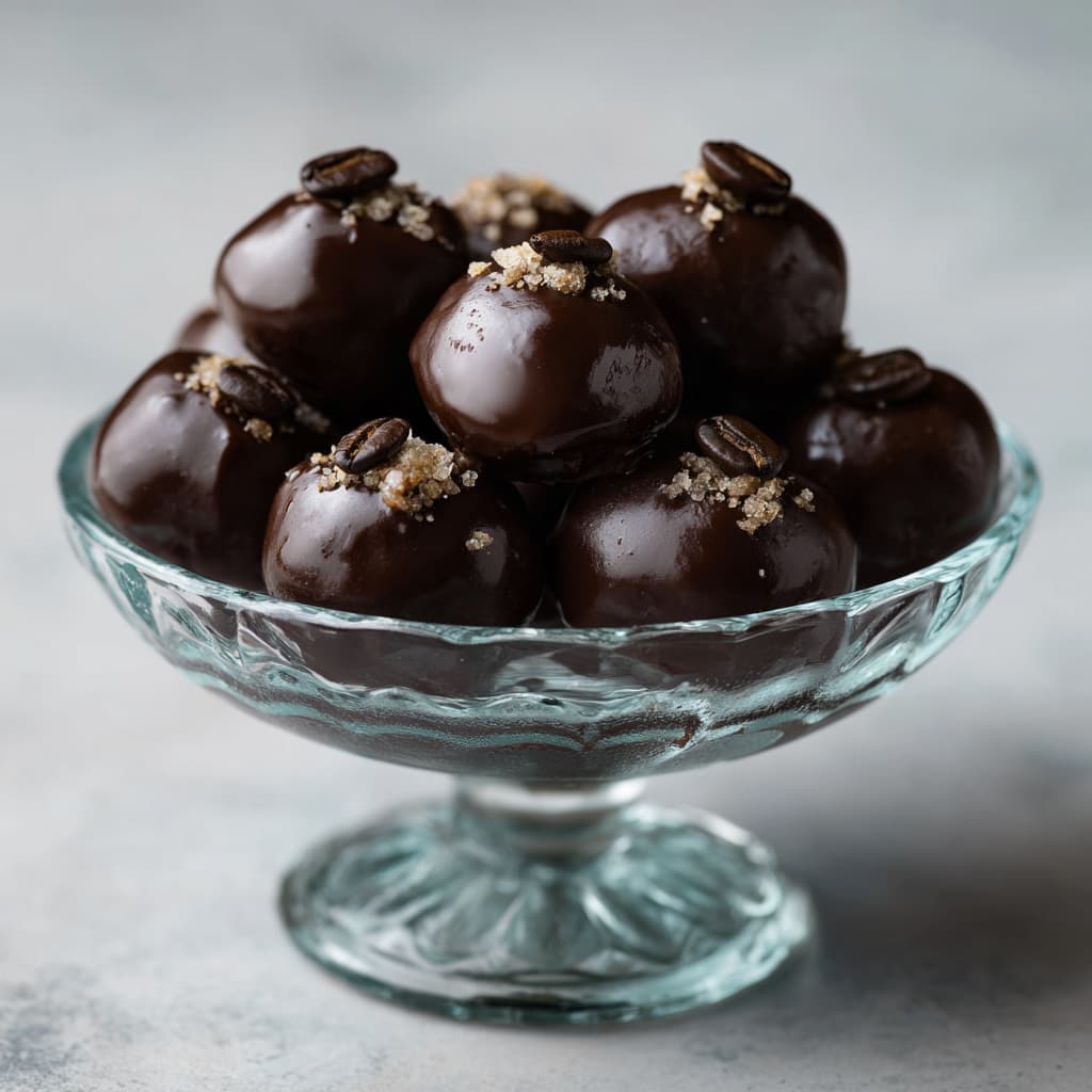Chocolade–koffietruffels