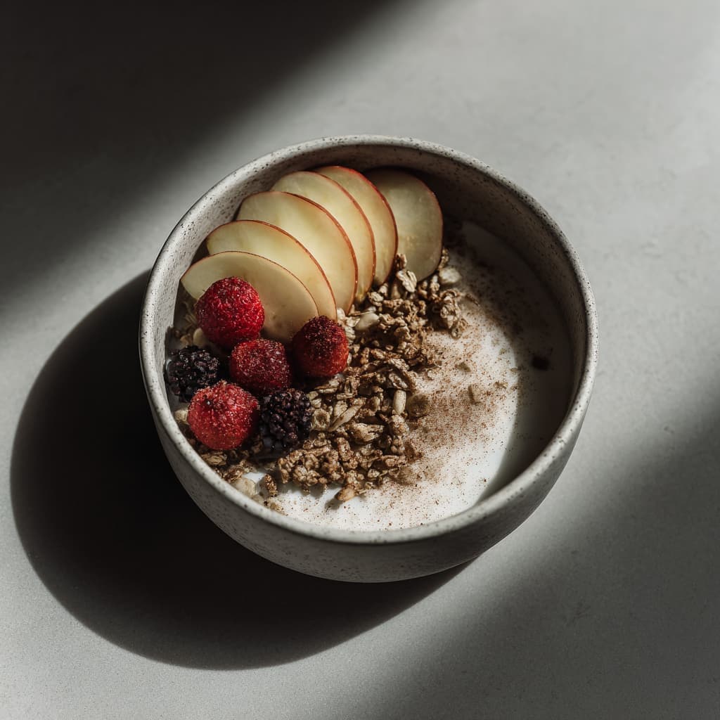 Crunchy fruit ontbijt