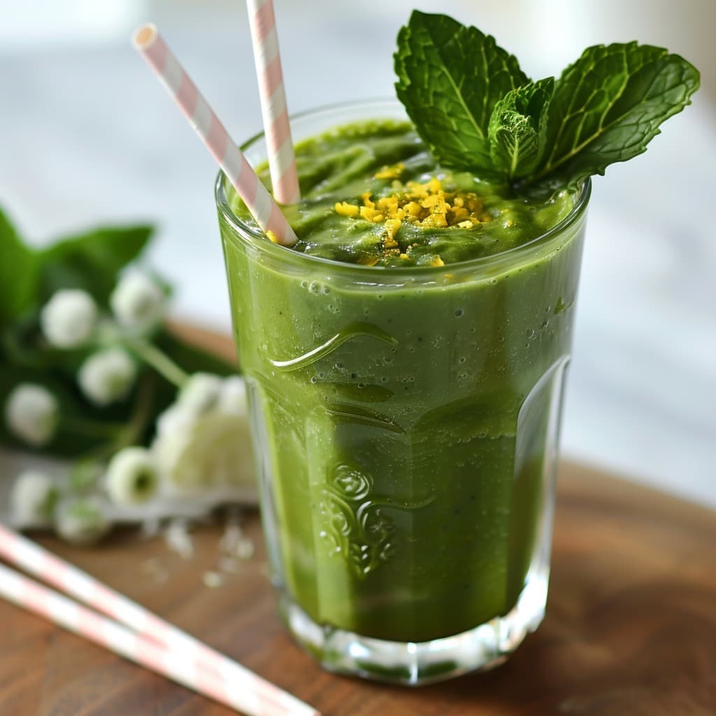 Frisse spinazie smoothie