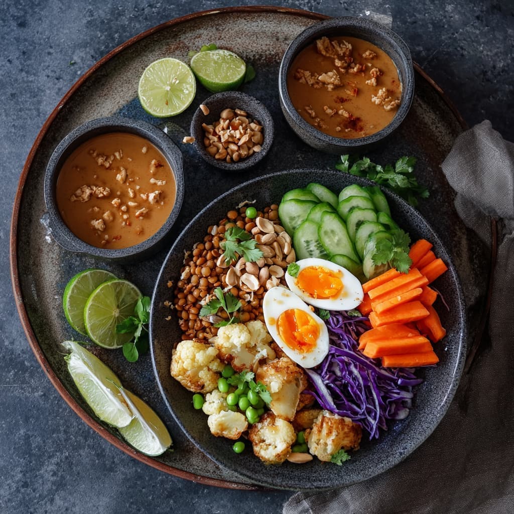 Gado Gado met peulvruchten