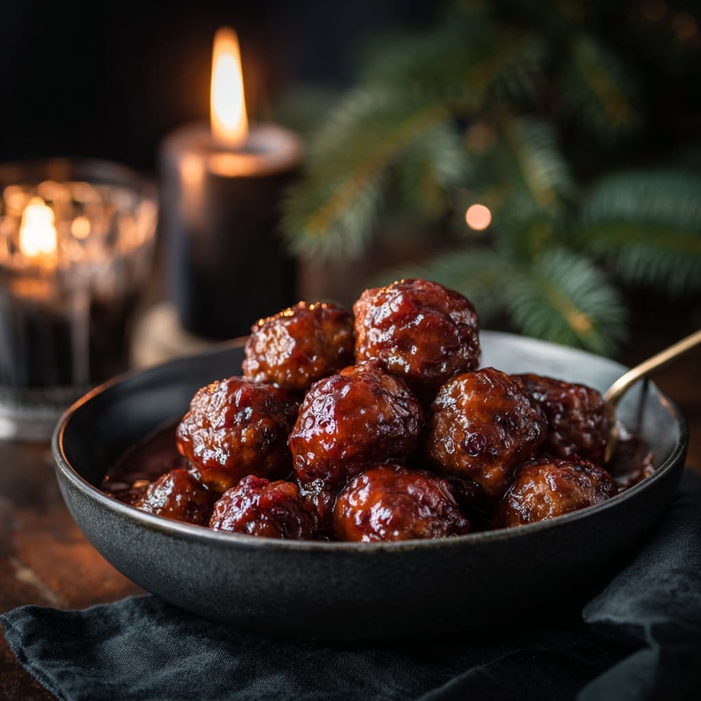 Grape jelly gehaktballetjes