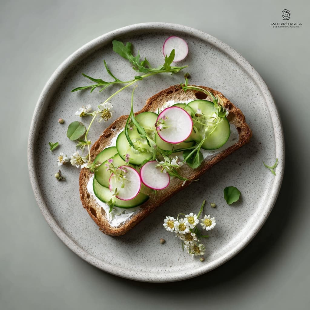 Groentetuintje op brood