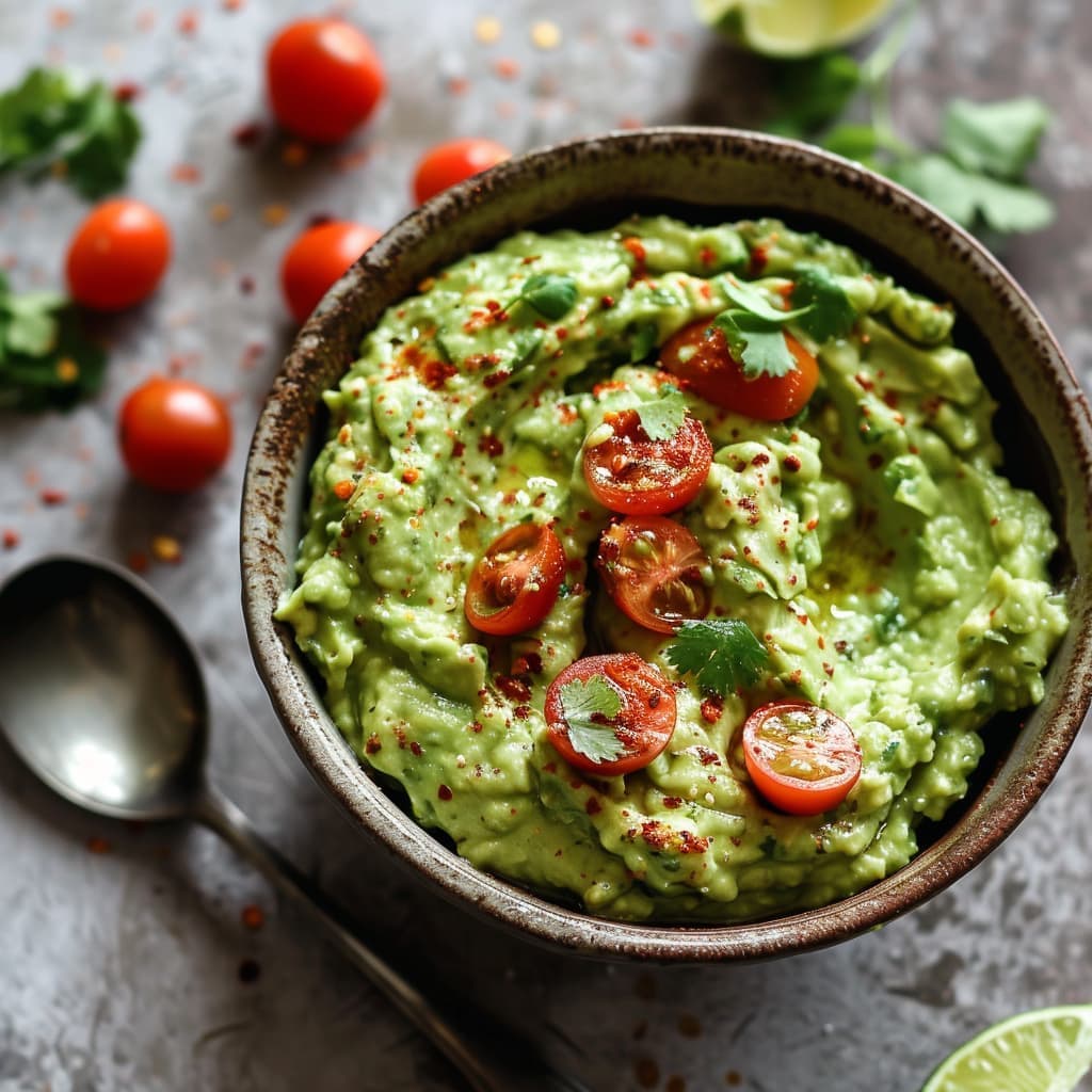🥑 Guacamole met cherrytomaatjes