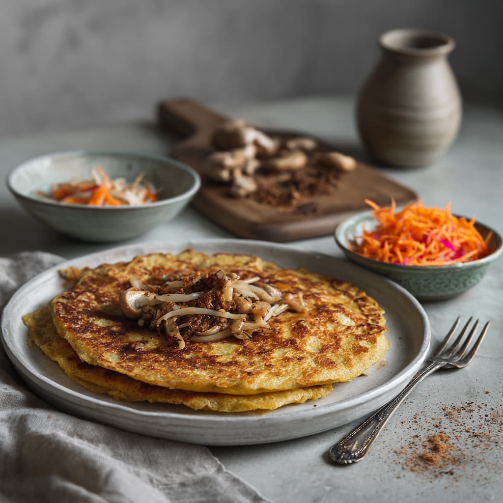 Hartige rode-linzenpannenkoek