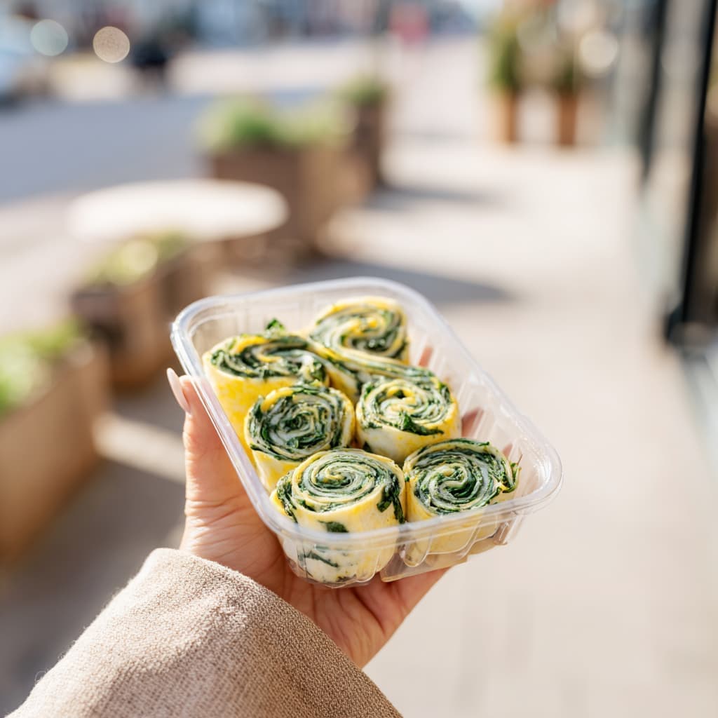 Omelet-Yogurt Rolls To-Go