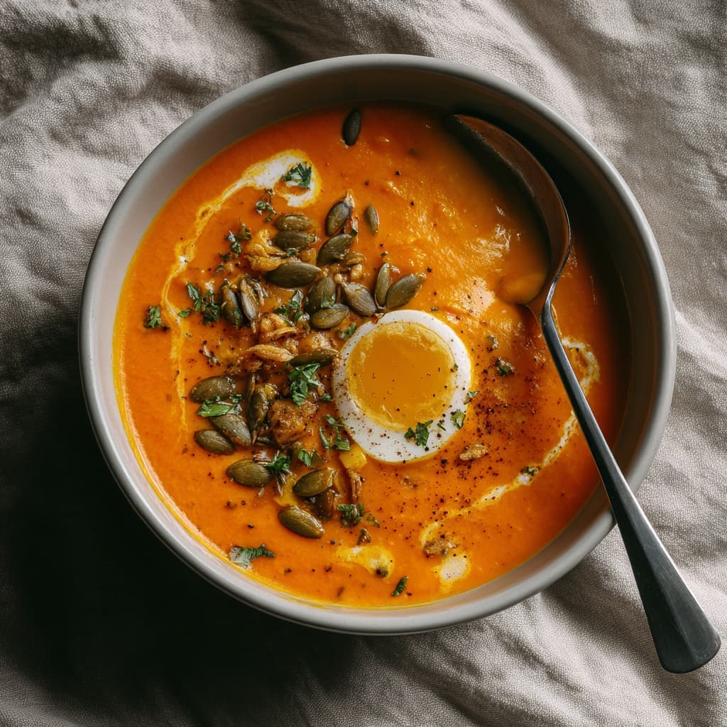 Pompoen tandoori soep