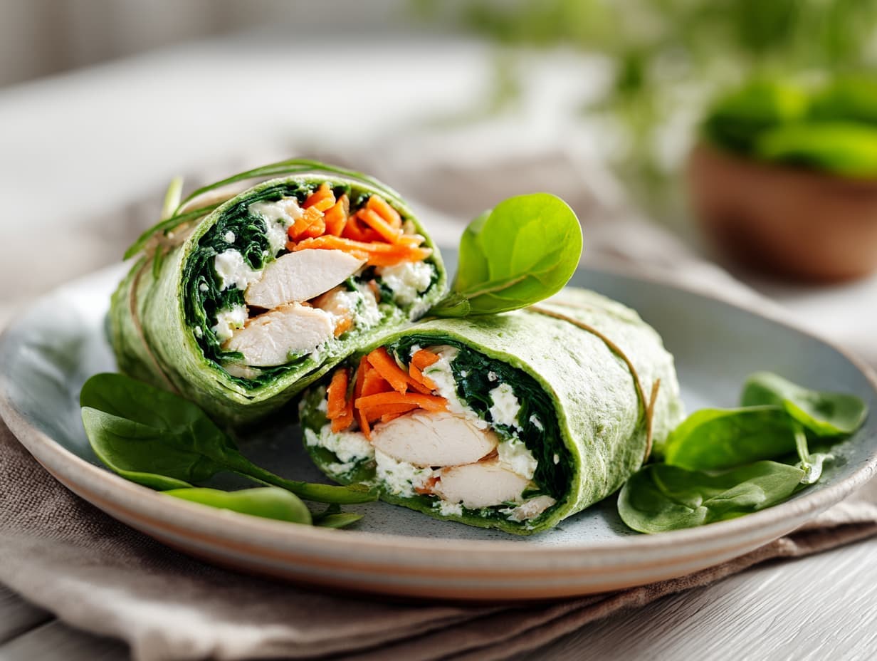 Spinach Wrap with Chicken Breast