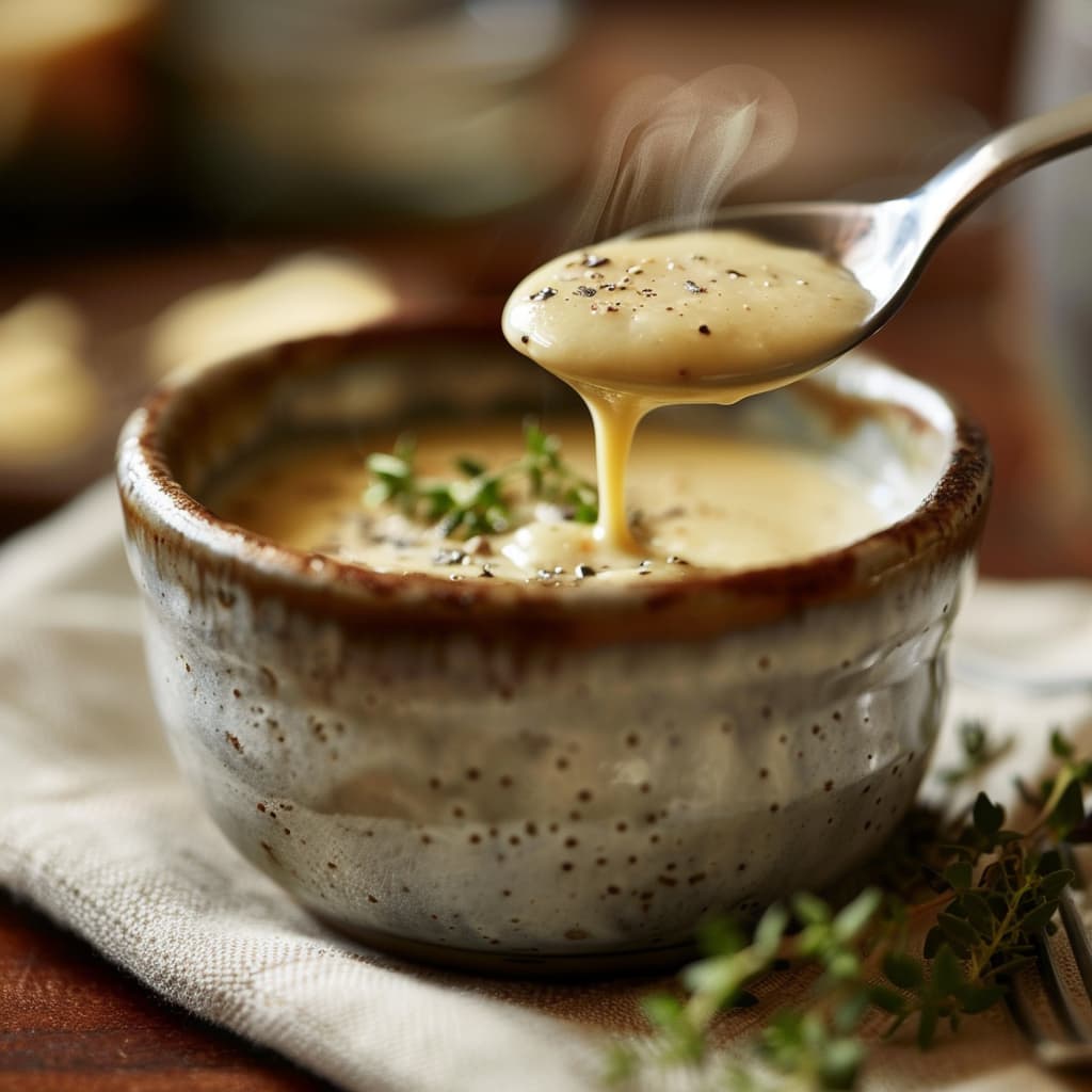 Warm Mustard Cream Sauce